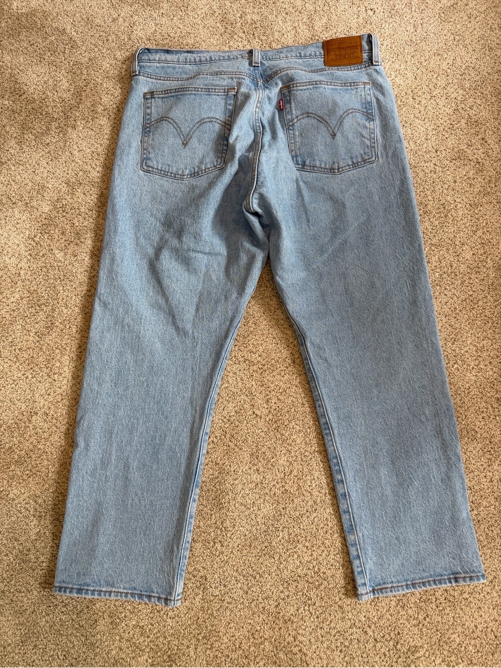 Levi’s Wedgie Straight Light Wash Women’s Button Front Jeans, Sz 32 - Picture 8 of 12